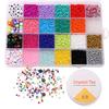 24box/bag Glass Seed Beads Elastic Line Thread Cord For DIY Accessories Jewelry Making
