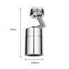 JOMOO 720° Поворотный аэратор для смесителя с двойным режимом и фильтром против разбрызгивания