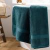 Serviette de bain - Elegante - 90 x 150 cm - 100% coton - 600 gr/cm² - Bleu