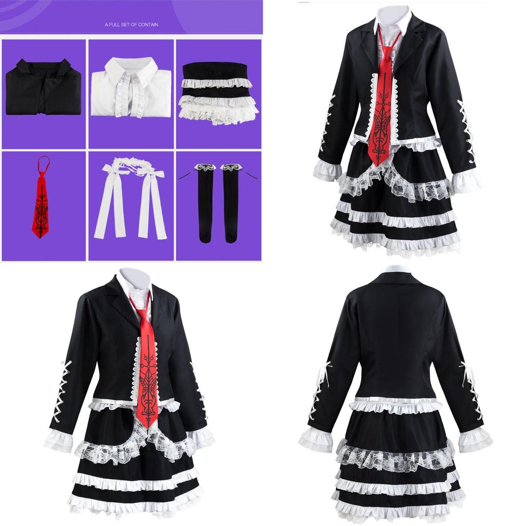 Новое Аниме Danganronpa Dangan Ronpa Костюм для косплея Селестии Люденберг, Костюм Аутентичный вид
