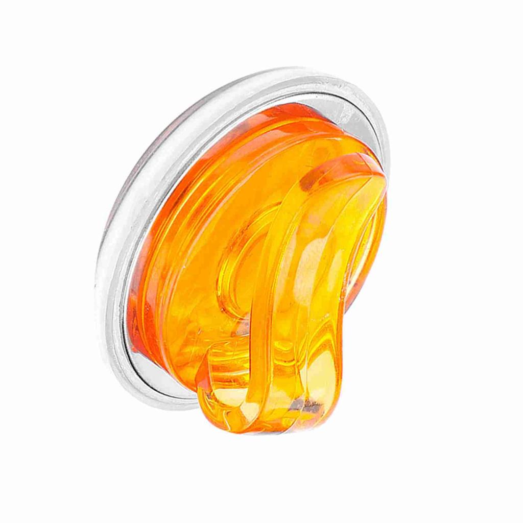 Прочный пластиковый зажим для шляпы для гольфа со съемным магнитным маркером для мяча оранжевый