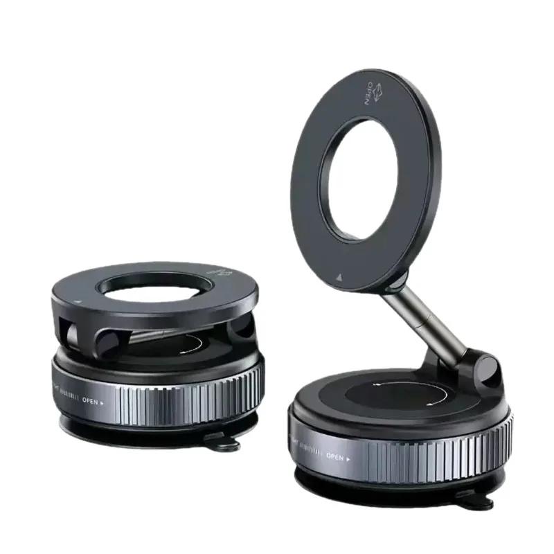 Обновленный 360° Вакуумный Магнитный Держатель для Телефона, Магнитный Автомобильный Держатель для Телефона, Держатель для Телефона на Присоске для Автомобиля/Спортзала/Зеркала