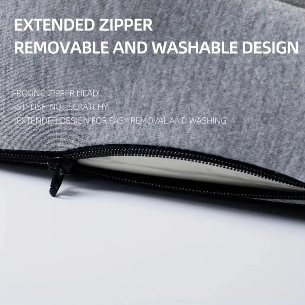 Comfort Memory Foam Backrest Cushion Non-Slip Breathable Chair Cushion One-piece Design Waist Protection Truck Seat Cushion