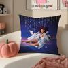 American Pop Rapper Singer Star DDoja Cat Cushion Cover Pillowcase Short Plush Invisible zipper Room Sofa Cushion Cover