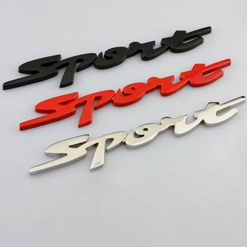 Автомобильные наклейки самоклеящиеся АБС-пластик Спортивная эмблема значок авто хвост аксессуары наклейки 3 цвета