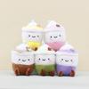 Tea Milk Cup Backpack Decor Stuffed Toy Pp Cotton Short Plush Keychain For Kids