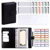 A6 Cash Budget Ledger Magnetic Button PU Leather Folder Loose-leaf Notebook  School