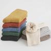 5/10 Pairs Comfortable Casual Winter Women's Mid Calf Harajuku Style Rabbit Wool Socks Long Thick Pile Socks Unique Pile Socks Warm Socks Retro Style