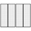 VidaXL Insect Door Curtains 2pcs with Magnets Black 220x130cm