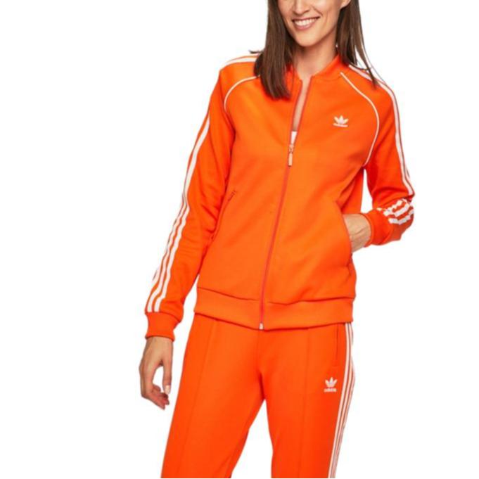 adidas Куртки Женские Оранжевые Стойка Умеренные Рабочая одежда ED7589