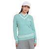 Callaway Cable Knit Sweater Golf C25118200 Green M Women's V-Neck / / 1130_Light