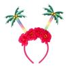 Hawaiian Party Headband Felt Luau Head Boppers Palm Tree Flamingo Pineapple Headbands for Summer Beach Themed Party Favors