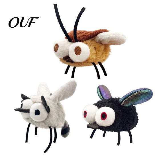 Hanging Door Cat Toys for Boredom Interactive Insect Toy, Flapping Wings Mosquito Fly Touch Indoor Cats Activated, Rechargeable Cockroach Toy Hunting