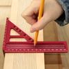 3D Measuring Ruler Woodworking Square Protractors Triangle Layout Measuring Tool 22.5-75 Degree Protractors