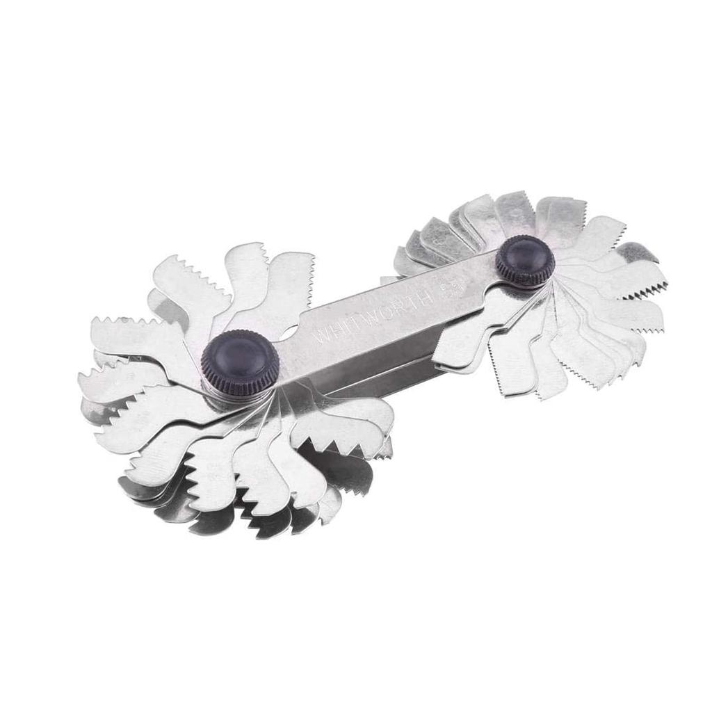 A71P 52 Pieces Of Thread Pitch Gauge Thread Pitch Measuring Tool Thread Gauge (52 Pieces Of Metric + Inch)