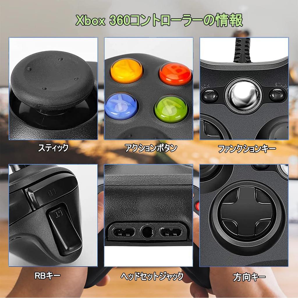 Проводной геймпад Xbox, модернизированный контроллер ENKE Xbox 360, геймпад для ПК, подключение по USB, без задержки, усиленная кнопка, эргономичная двойная вибрация, обновление