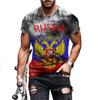 Summer Retro 3D Printing Men T-Shirt Russian Flag Fashion Oversized Short Sleeve O-Neck Loose Hip Hop Tees Cccp Top