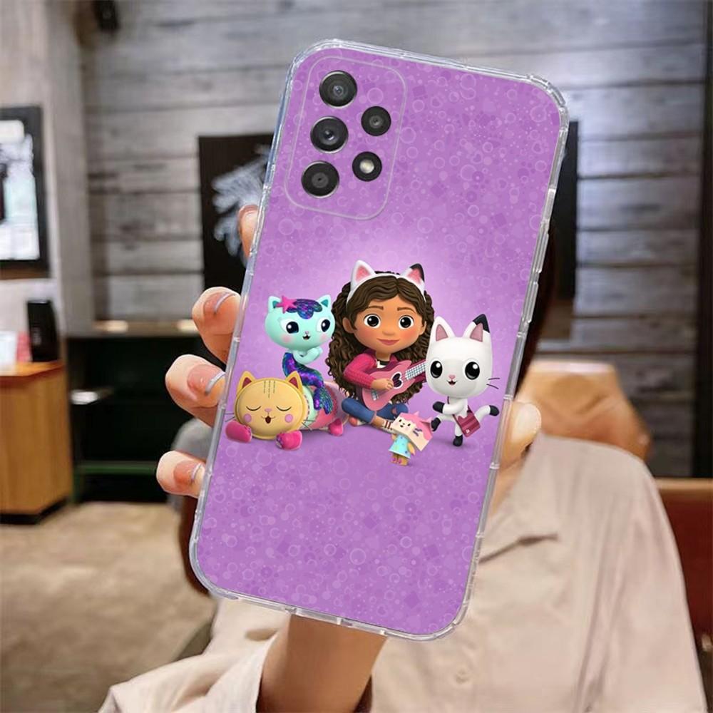 Милый Чехол для Телефона G-Gabbys D-Dollhouse для Samsung Galaxy A71,70,52,51,40,31,A50,30S,21S,Note20ultra Прозрачный Чехол