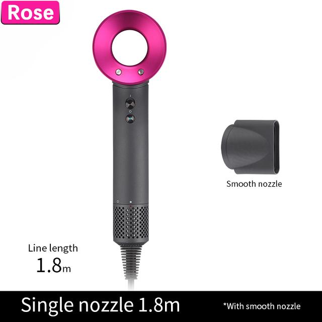 Профессиональный безлистный фен для волос с отрицательными ионами для ухода за волосами, быстрая сушка, мощный домашний фен для волос, постоянный фен с 200 миллионами анионов