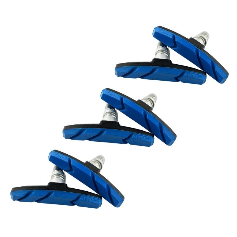 3 Pair Bicycles Brake Pad for Bike Rims Wheel Bike Brake Shoe Rubber Bike Disc Brake Pad Brake Replacement Pad Set
