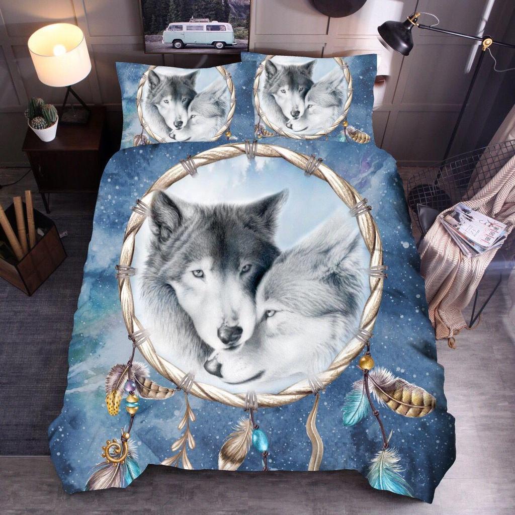 Wolf Cute Animal Bedding Set 3d Printing Kids Adult Luxury Gift Duvet Cover Comfortable Home Textiles Single Full King Twin Size