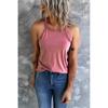 Летний женский жилет без рукавов с круглым вырезом, повседневный топ с бретельками и бретельками