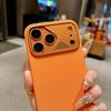 Магнитный чехол из жидкого силикона для iPhone 17 Pro Max с дизайном Apple 16 Dot Matrix из алюминия