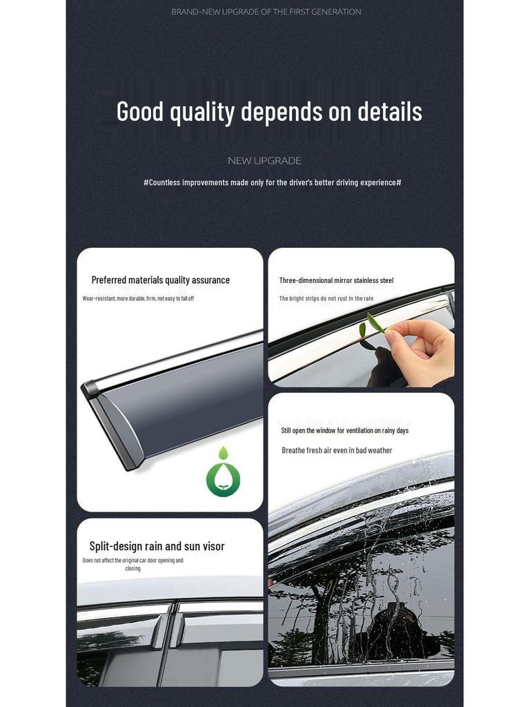 Дефлекторы на окна Isuzu D-MAX: Толстые дефлекторы окон для сильного дождя, аксессуары для индивидуальной модификации