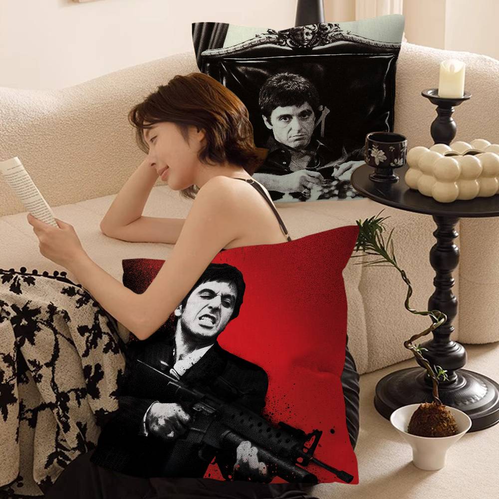 Classic Film Scarface Pillow Cover Sofa Cushion Cover Home Room Decoration Children Gift