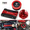 For Yamaha MT07 TRACER MT-07 2014-2022 Motorcycle Cylinder Cover Front Rear Brake Fluid Reservoir Cap Oil Filler Cap