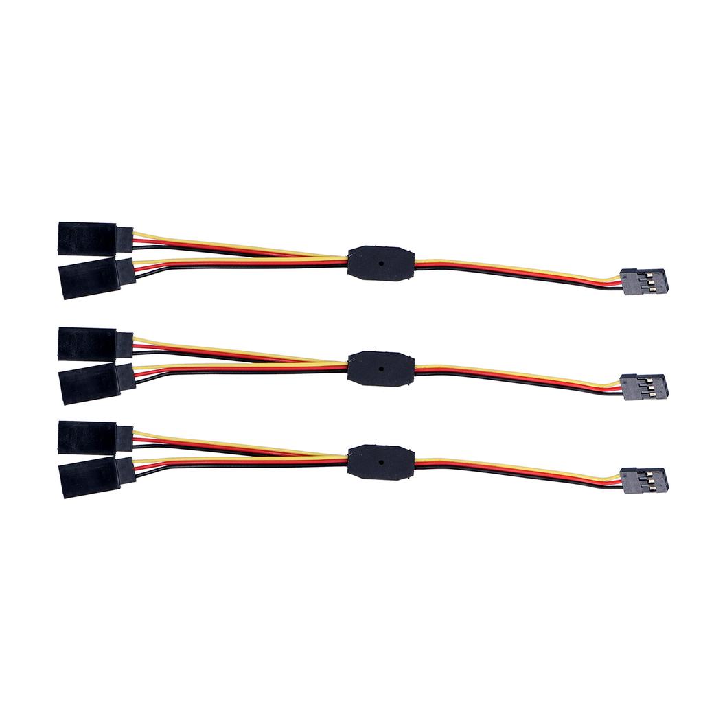 10 шт. Сервоприводный разветвительный кабель ПВХ изоляционный гибкий прочный широко используемый сервопривод Y-кабели для рулевого управления