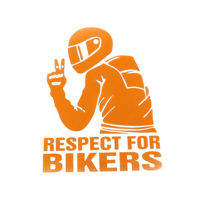 Respect For Bikers Sticker Car Vinyl Decal Funny Motorcycle Waterproof