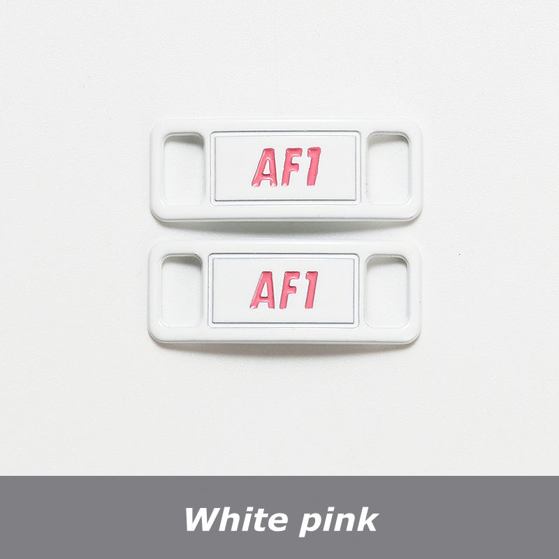 NO.8 2Pcs Metal Shoelaces Buckle AF1 Shoe Decoration Suitable for All Shoes Sneakers Shoes Accessories Flat Shoelace Buckle