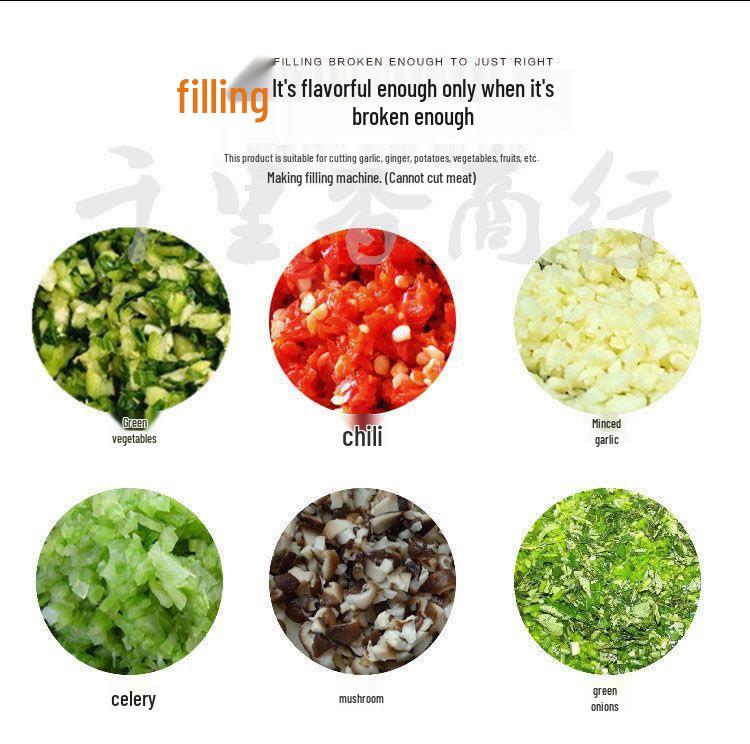 Аньцин Электрическая Овощерезка из Нержавеющей Стали для Коммерческой Начинки для Пельменей