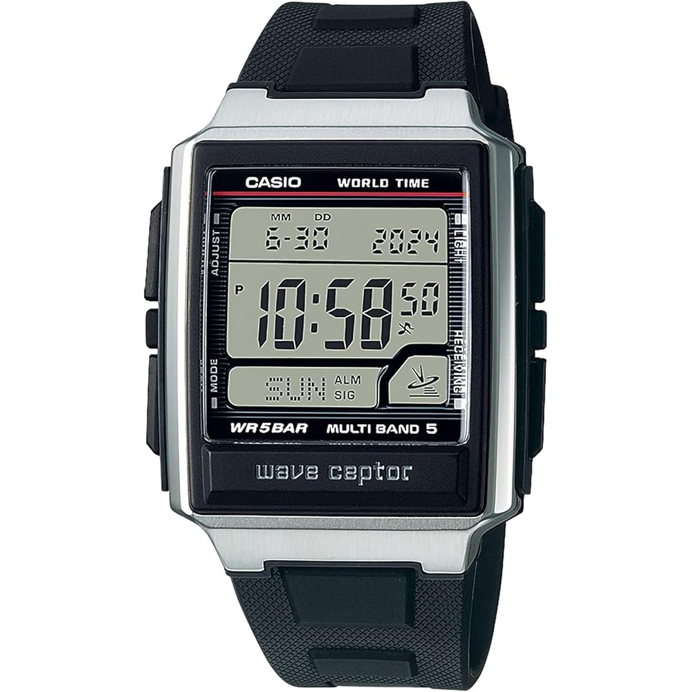 Casio Waveceptor WV-59R-1AJF Мужские радиоуправляемые часы Черные