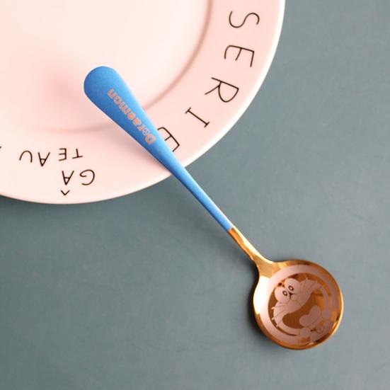 Durable Anti-rust Multi-functional Lightweight Doraemon Lovely Coffee Spoon for Girls Dinner Spoon