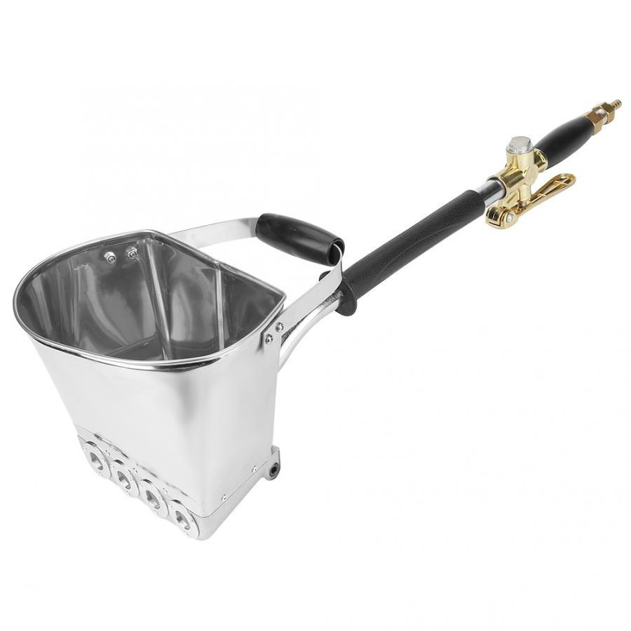 Пистолет-распылитель для покраски стен, потолков, распылитель цементного раствора, штукатурный бункер, пистолет с 4-струйным бункером, ковш, строительный инструмент