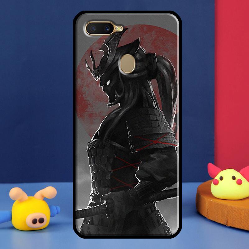 Чехол Аниме Девушка Самурай для Oppo A16 A76 A96 A58 A78 A98 A5 A9 A91 A15 A17 A77 A52 A72 A74 A94 A54S A57S