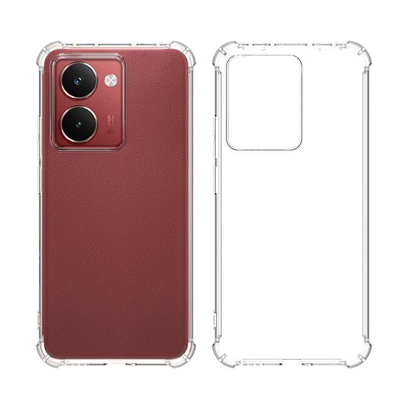 Подходит для OPPO A6X 4G/5G (иностранная версия) противоударный чехол для телефона с защитой четырех углов, прозрачный мягкий ТПУ чехол для OPPO A3 5G