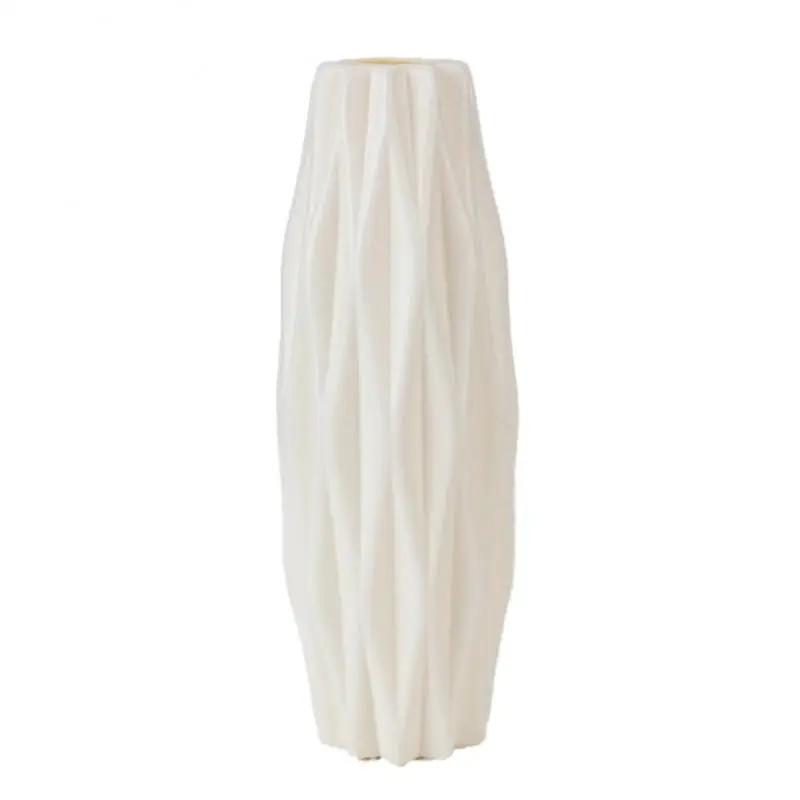 Современная ваза для цветов, керамический вид, декор комнаты, геометрический стиль, акцентные вазы, украшение для дома, 3 цвета, 4 формы