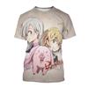 Летняя аниме-персонажи, креативный дизайн, 3D-печать, крутая и персонализированная модная футболка