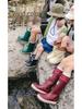 New Fashion Non-Slip Rain Boots: High-Top Waterproof Boots for Women, Men, and Children