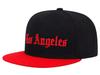 Sproutsy Men's Baseball Cap, Stylish, Casual, Unisex, Los Angeles (Black + Red)