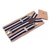 Stylish 2.5cm Unisex 3-Clip Adult Suspenders