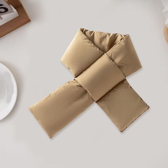 Пуховый шарф Легкий Теплый Зимний Дизайн Крест Однотонный Шарф Дожде- Снегозащитный