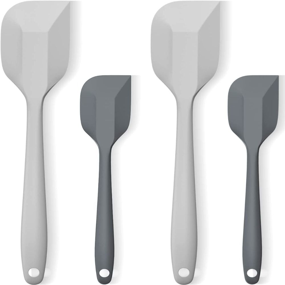 Набор силиконовых лопаток 1/4 шт. термостойких 2 маленьких и 2 больших резиновых лопатки Кухня
