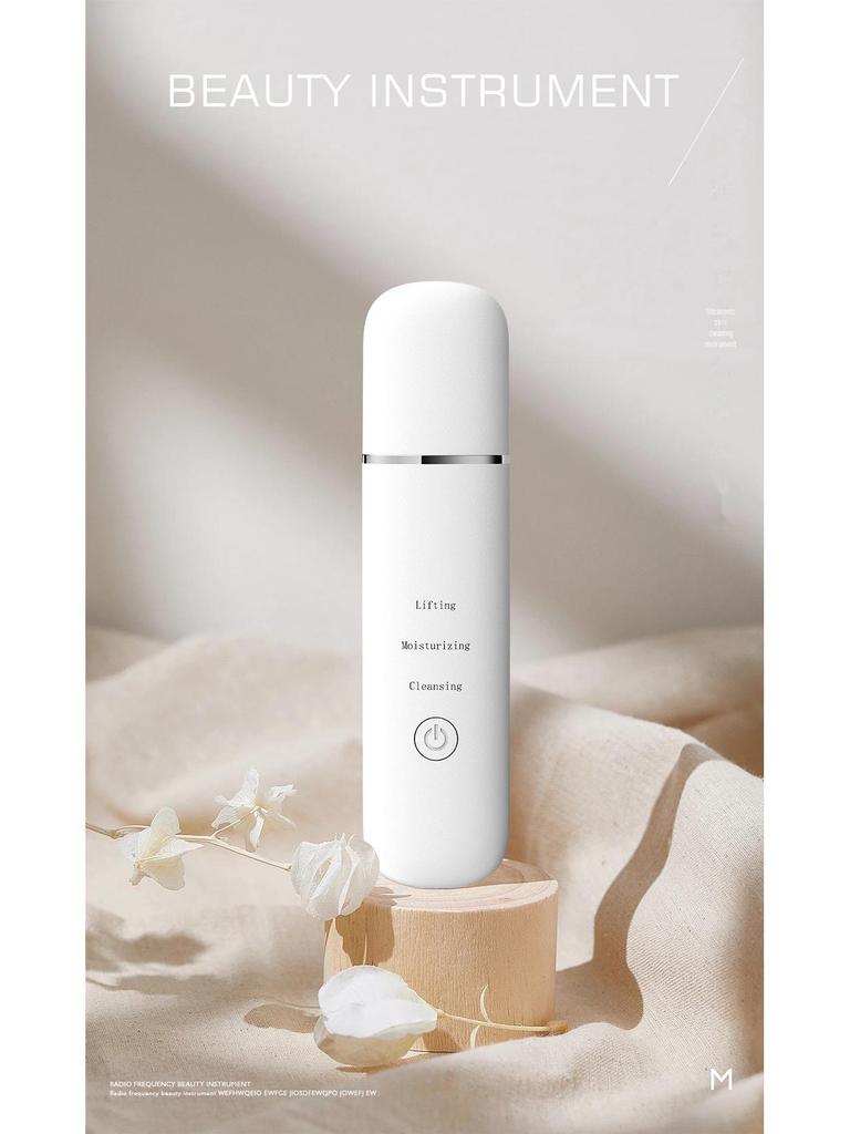 Ultrasonic Skin Scraper & Blackhead Remover: Deep-Cleansing Beauty Instrument & Face Cleanser.