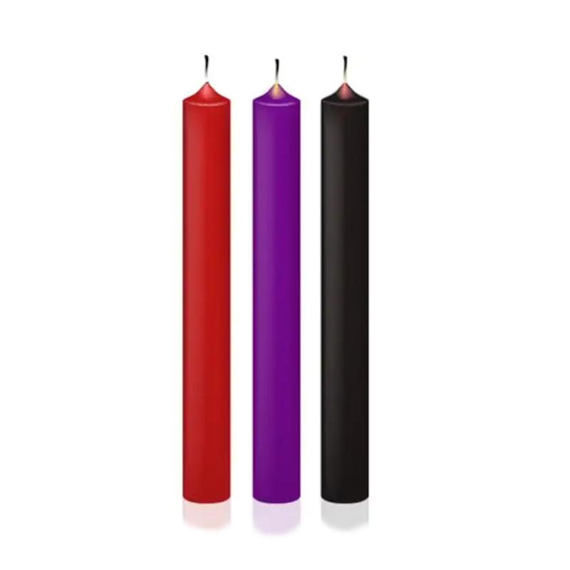 3 / Pcs Wax Play Candles Temperature Kink Fetish Restraints Sensation Play