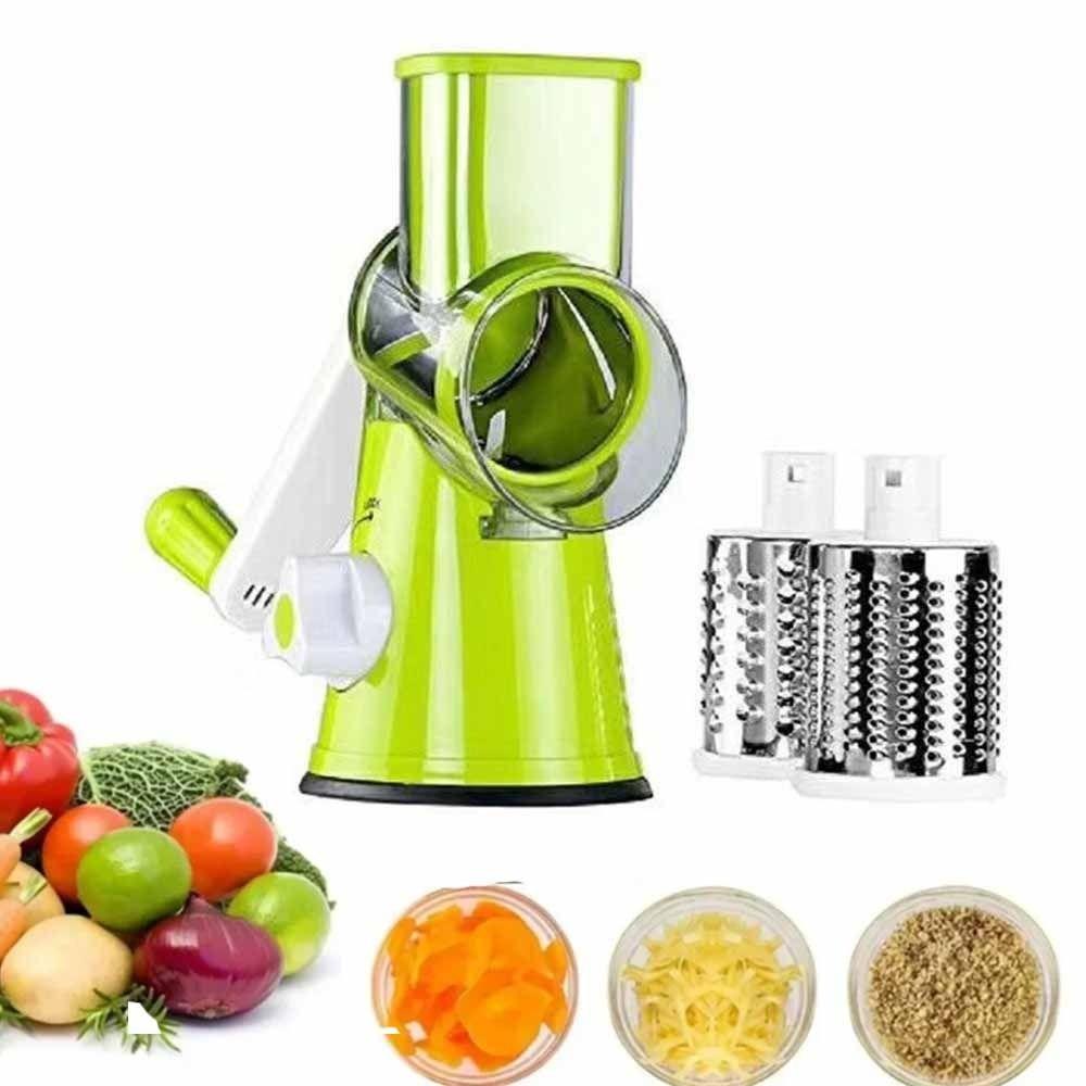 Stainless Steel Manual Rotary Vegetable Slicer Manual Rotary Kitchen Chopper  Home Cooking