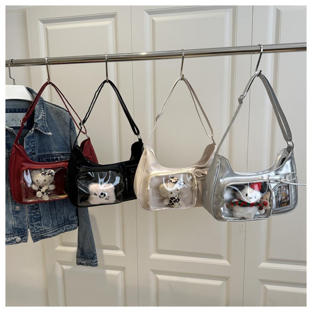 Harajuku Shoulder Bag Women Korean Transparent Ita Bag Student Crossbody Bag Female Japanese Designer Preppy Handbag Purse